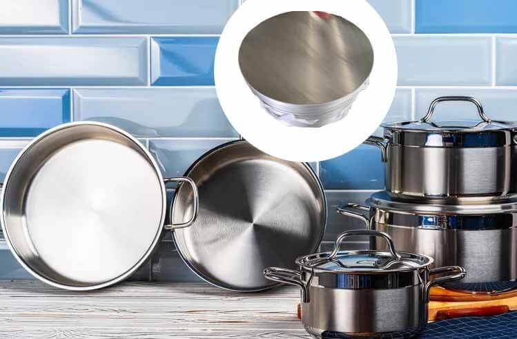 1100 Los círculos de aluminio se utilizan para fabricar utensilios de cocina.
