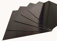 schwarz eloxiertes Aluminiumblech