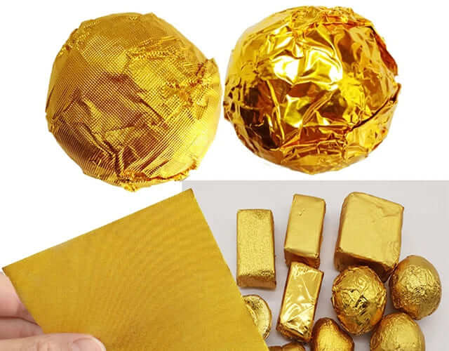 Voedselverpakking goud aluminiumfolie