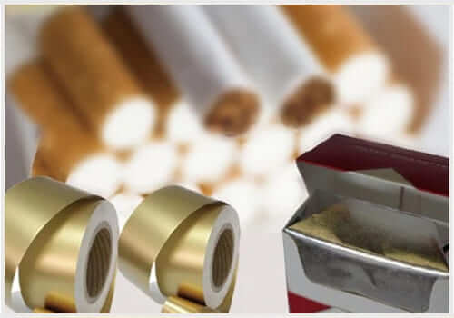 Gouden aluminiumfolie voor sigaret
