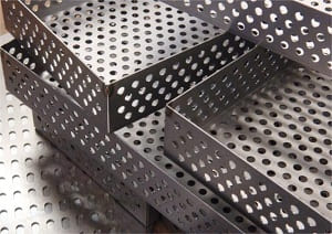 placa de aluminio perforada