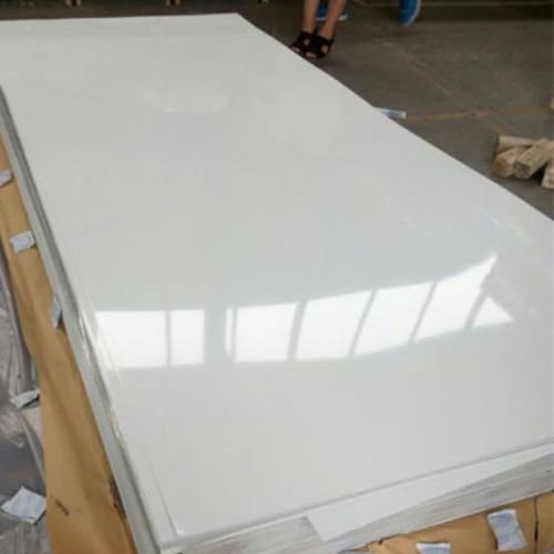 Witte aluminium plaat